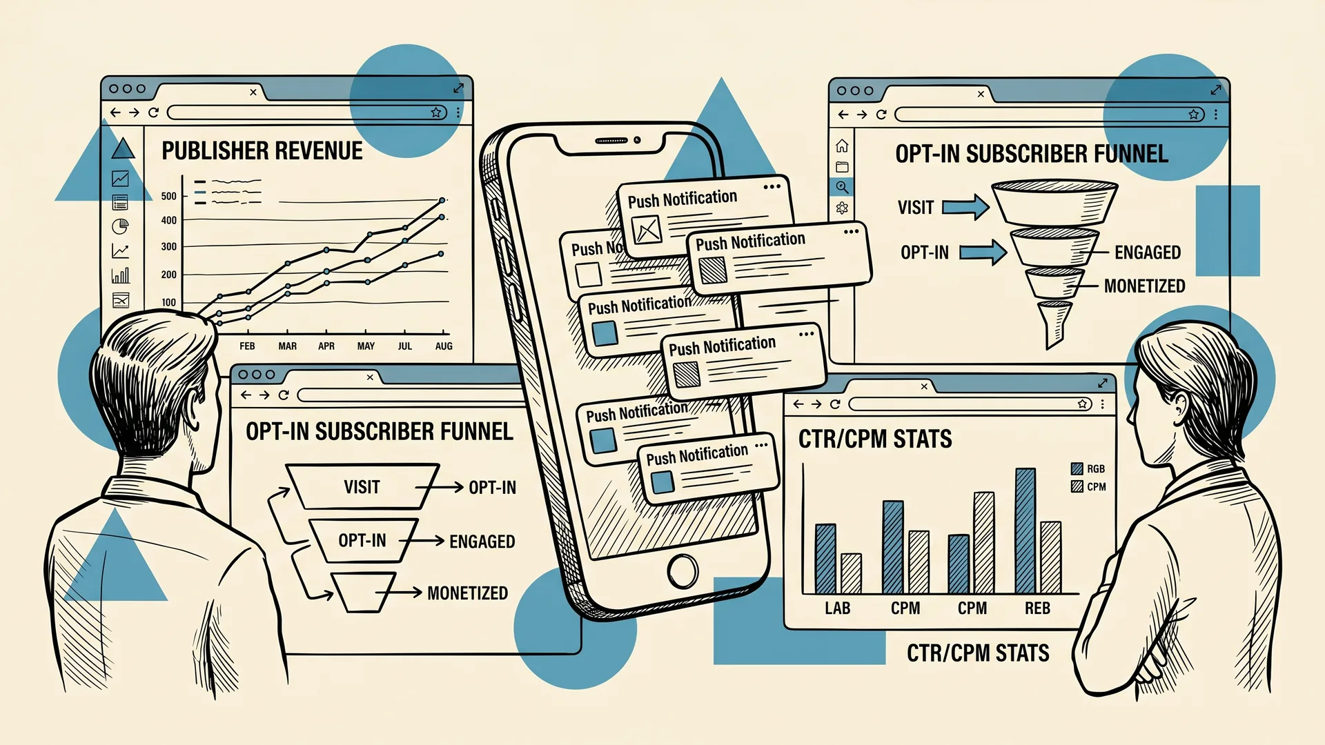 Push monetization with the distribution surfaced